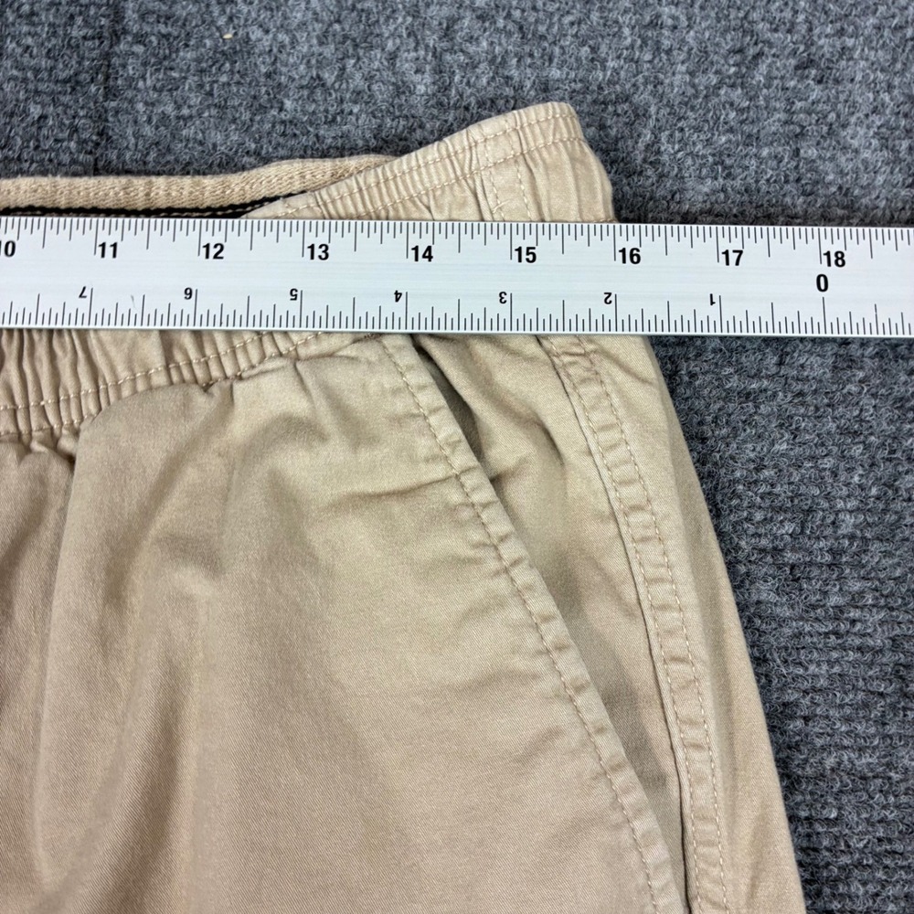 Gap Mens Size Medium 31x27 Khaki Jogger Pants Tan Elastic Waist Drawstring - Picture 3 of 8
